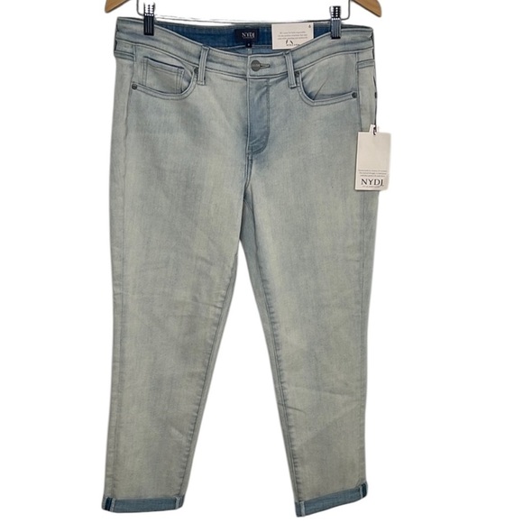NWT NYDJ Girlfriend Rolled Cuff Equinox Wash Jeans Women Size 6 - Picture 1 of 6